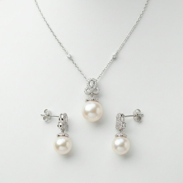 Luminous Pearl Bridal Set